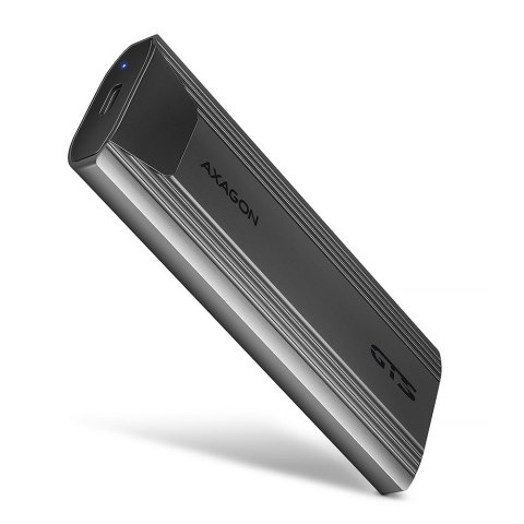 Axagon EEM2-GTS2 obudowa do dysków twardych SSD Czarny M.2