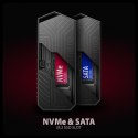 Obudowa SSD M.2 AXAGON EEM2-GAM, USB-C 10Gbps - NVMe & SATA SSD GAME M.2 box, bez skrótów