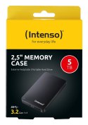 Intenso 2,5" Memory Case zewnętrzny dysk twarde 5 TB 5400 RPM 2.5" USB Typu-A 3.2 Gen 1 (3.1 Gen 1) Czarny