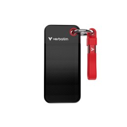 Verbatim Pocket SSD 1 TB USB Type-C 3.2 Gen 2 (3.1 Gen 2) Czarny, Czerwony