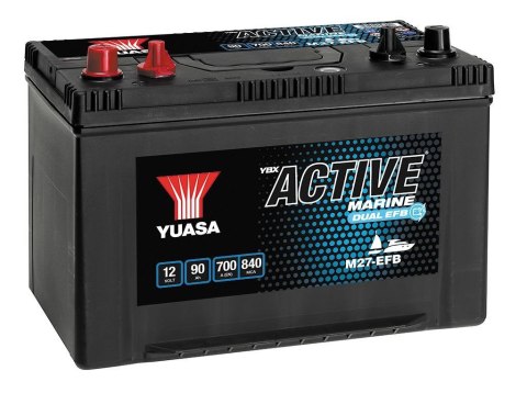 Akumulator YUASA 12V 90Ah/700A DUAL EFB (L+ standardowy) 304x173x225 B01 (efb)