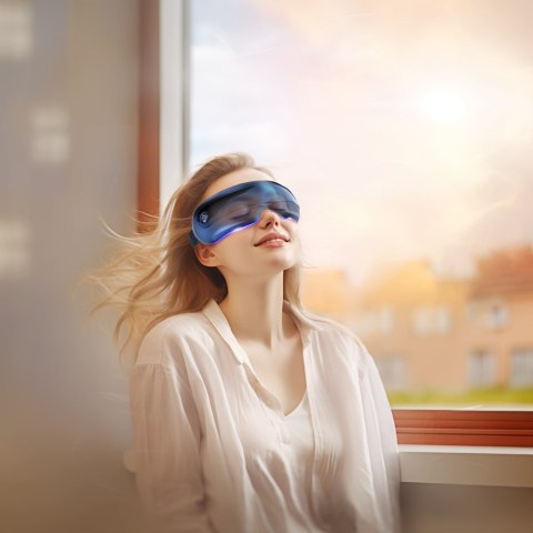 SKG E3 Pro masażer Oko Niebieski