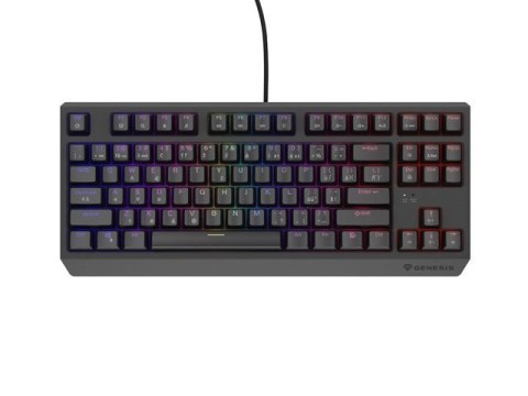 KLAWIATURA DLA GRACZY GENESIS THOR 230 TKL CZ/SK RGB MECHANICZNA OUTEMU RED CZARNA HOT SWAP