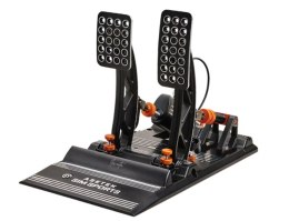 Asetek 40-010-0000001 kontroler gier Czarny, Pomarańczowy, Biały USB Pedały PC