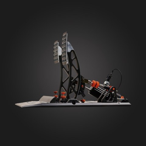 Asetek 40-010-0000001 kontroler gier Czarny, Pomarańczowy, Biały USB Pedały PC