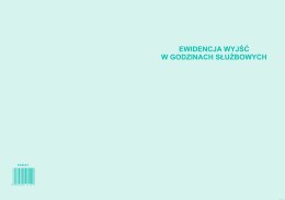 Ewidencja wyjść A4, 32 strony offset, 10-574-1 DOTTS