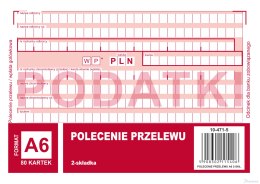 Polecenie przelewu 2 odcinkowe A6, 80 kartek 10-471-5 DOTTS