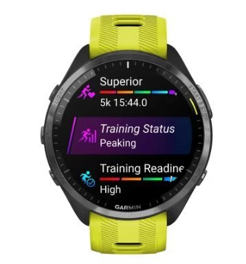 Zegarek sportowy Garmin Forerunner 965 jaskrawożółty