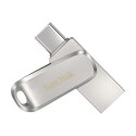 SanDisk Ultra Dual Drive Luxe pamięć USB 1000 GB USB Type-A / USB Type-C 3.2 Gen 1 (3.1 Gen 1) Stal nierdzewna