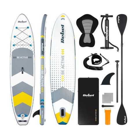 Deska SUP REBEL ACTIVE pompowana 350x81x15cm biała