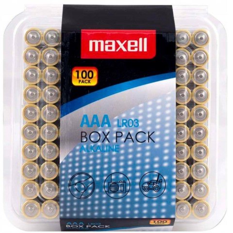 MAXELL Bateria alkaliczna Alkaline LR03 AAA 1.5V 100 szt