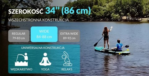 Deska SUP SKATINGER Octopus 335x86x15 cm Allround