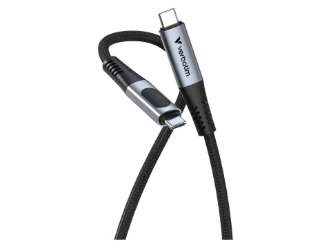Verbatim 31849 kabel USB USB4 Gen 2x2 1,2 m USB C Czarny