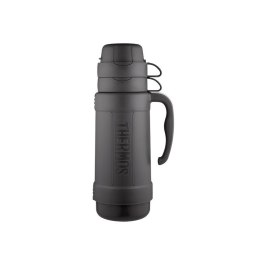 Termos szklany z dwoma kubkami 1l black 194530 THERMOS