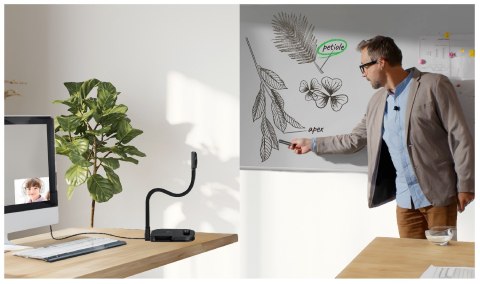 AVer U50+ aparat do dokumentów Czarny 25,4 / 3,2 mm (1 / 3.2") CMOS USB 2.0