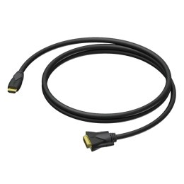 Procab HDMI - DVI-D 3 m czarny (CLV160/3)
