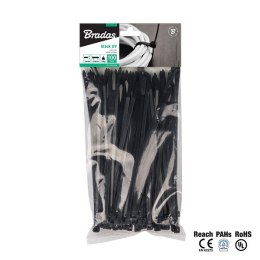 Bradas TS1188550B opaska kablowa Czarny 100 szt.