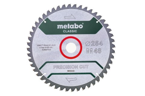 Metabo 628061000 ostrze do piły tarczowej 25,4 cm
