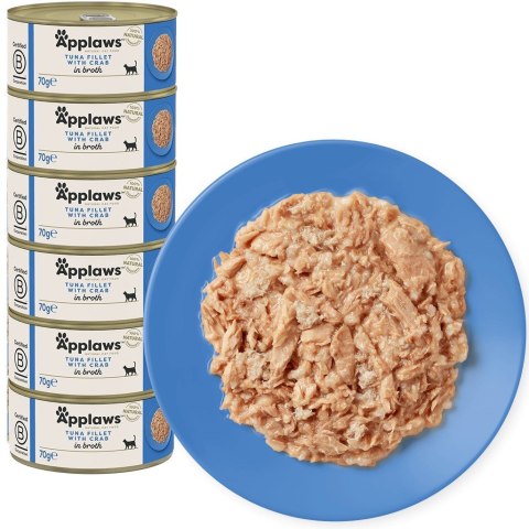 Applaws Cat Tin Tuna with Crab 6x70g