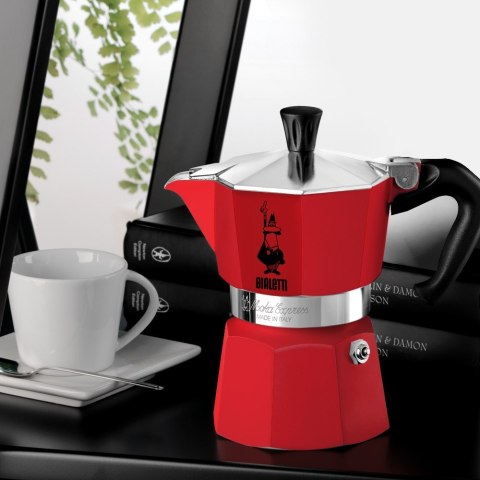 Bialetti kawiarka Moka Express 3tz czerwona