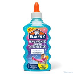 Elmers klej brokatowy, niebieski, zmywalny i przyjazny dzieciom, 177ml, 2077252