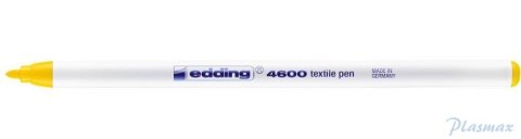 Marker do tkanin okrągła końcówka 1 mm żółty Edding 4600/005/Z