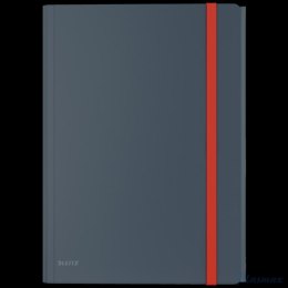 Teczka z gumką i kieszonką Leitz Cosy, PP, szara 46190089