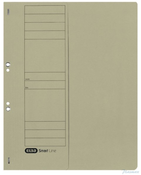 Skoroszyt kartonowy ELBA 1/2 A4, oczkowy, szary, 100551880