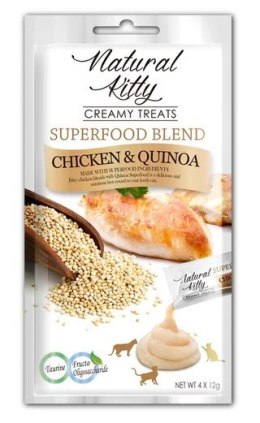 Natural Kitty Sos Superfood KURCZAK KOMOSA RYŻOWA 4x12g