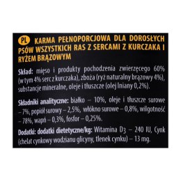 DOLINA NOTECI Piper Animals z sercami kurczaka i ryżem - mokra karma dla psa - 800 g