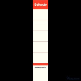 Etykiety grzbietowe do segregatorów 50mm białe 10szt ESSELTE 810811