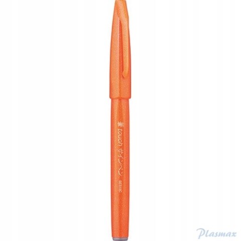 Pisak pędzelkowy do kaligrafii pomarańczowy SES15-F PENTEL