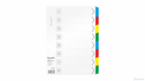Przekładki laminowane A4 - 8 TRY-02-04 Biurfol TRY-02-04
