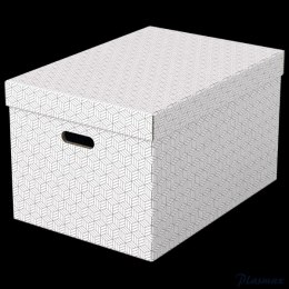 Pudełka domowe do przechowywania, rozmiar L, 3 sztuki, białe Esselte 628286