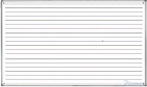 Tablica suchościeralna- magnetyczna 170x100cm trójlinia biała TSU17103L 2x3