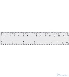 Linijka GR-801, przezroczysty, 15cm GRAND 130-1593