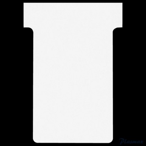 Karteczki T-Card Nobo, rozmiar 2, białe 100 szt. 2002002