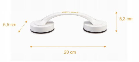 Uchwyt łazienkowy na przyssawki 30cm.