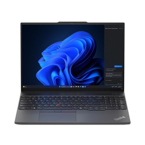 Lenovo ThinkPad E16 G2 Ultra 7 155H 16.0"WUXGA IPS 300nits AG 16GB DDR5 SSD512 Intel Arc W11Pro Graphite Black 3Y OnSite