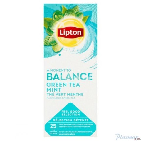 Herbata LIPTON BALANCE Green Tea Mint (25 kopert fol.)