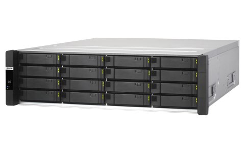 Qnap ES1686dc-2142IT-96G, 3U, 16 x 2.5"/3.5" SAS, Intel Xeon D-2142IT 8C/16T, 96GB DDR4 (48GB for each controller), 3 Gigabit LA
